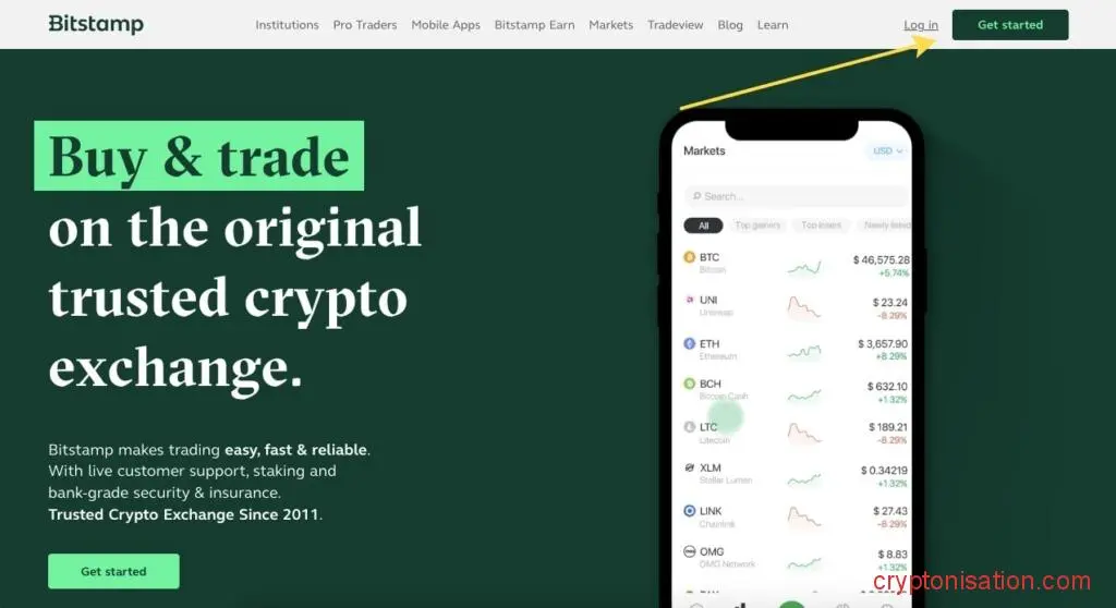 Rozpoczęcie rejestracji na Bitstamp