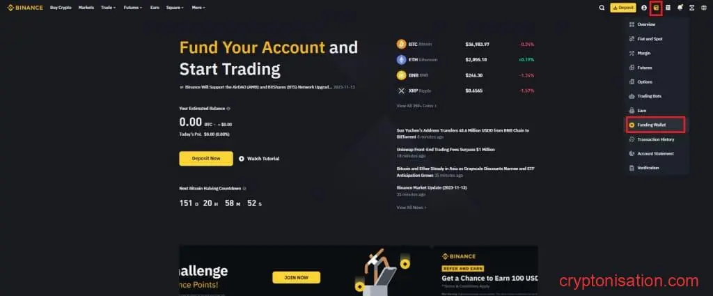 Portfel Binance