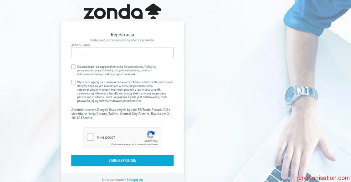 Formularz rejestracyjny