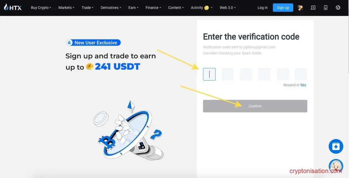 Código de confirmación de registro