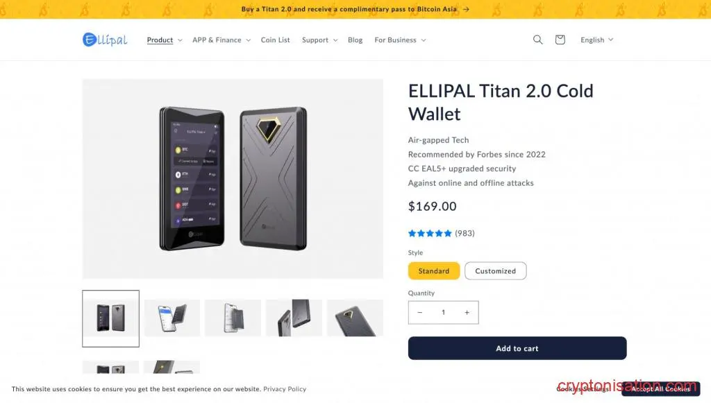 Cartera ELLIPAL Titan 2.0