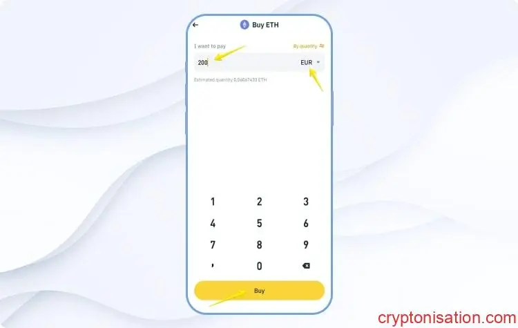 La compra de Ethereum por EUR